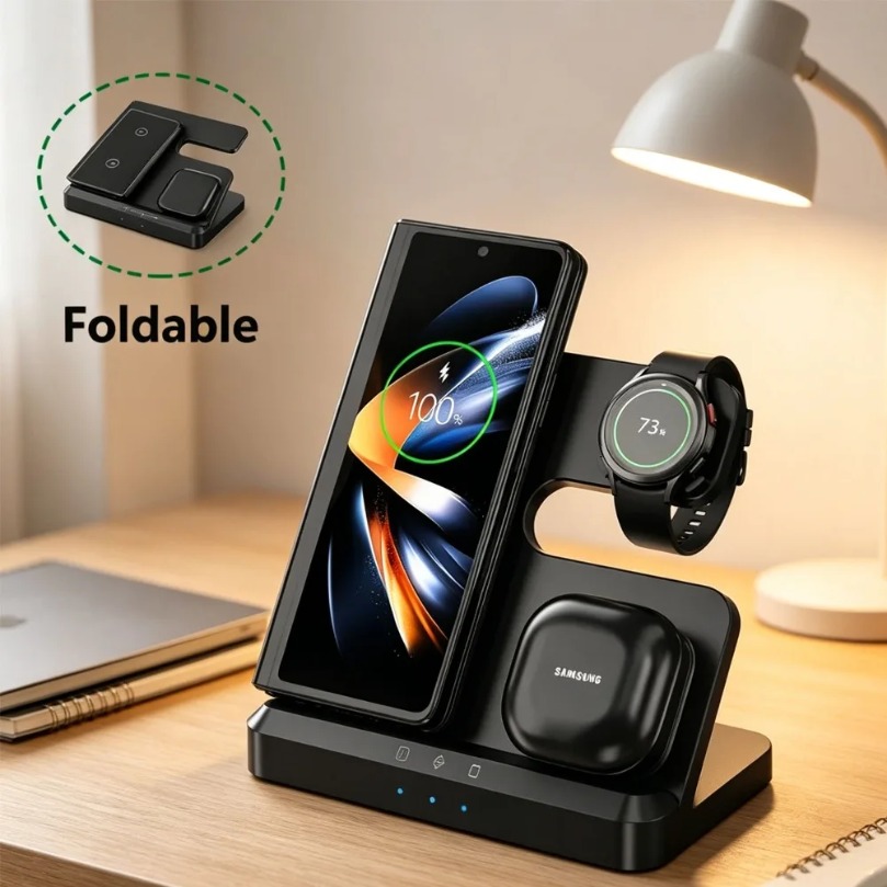 Wireless Charger Watch - サムスンS26 S25 S24 Z Fold/Flip 7