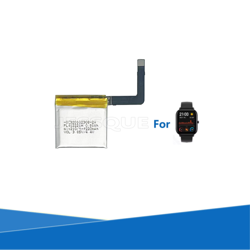 Smartwatch A1914 - Huamiスマートウォッチ用充電バッテリー,Amazfit gts,gts1,c17,1s lite,オリジナル,220mah,pl412221h,a1913