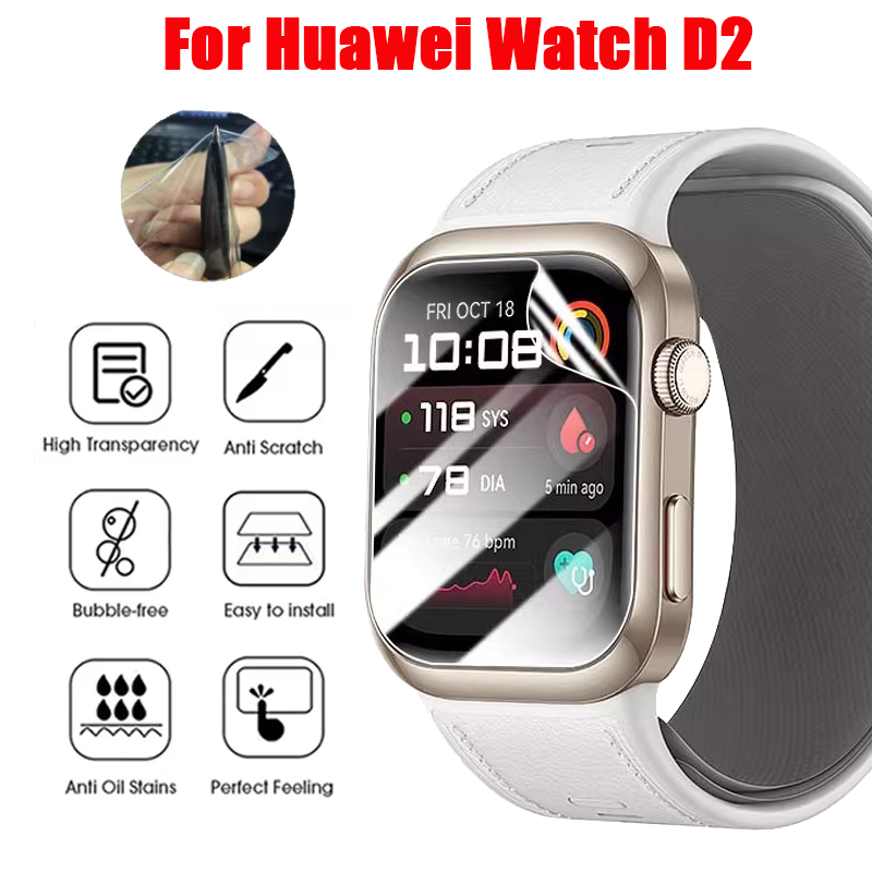 Garmin Smartwatch Accessories - Huawei Watch用TPUヒドロゲルフィルム,透明なソフトスクリーンプロテクター,スマートウォッチ,強化ガラスなし,アクセサリー