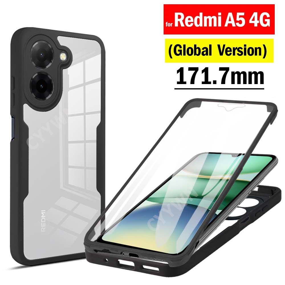 Screen Protector Film - 360 フルボディスクリーンプロテクター透明ケース Redmi A5 4 グラムグローバル