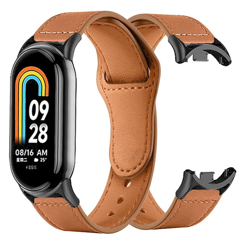 Xiaomi Smartwatch Accessories - Xiaomi Mi Band 10 8 9用レザーストラップ、Xiaomi