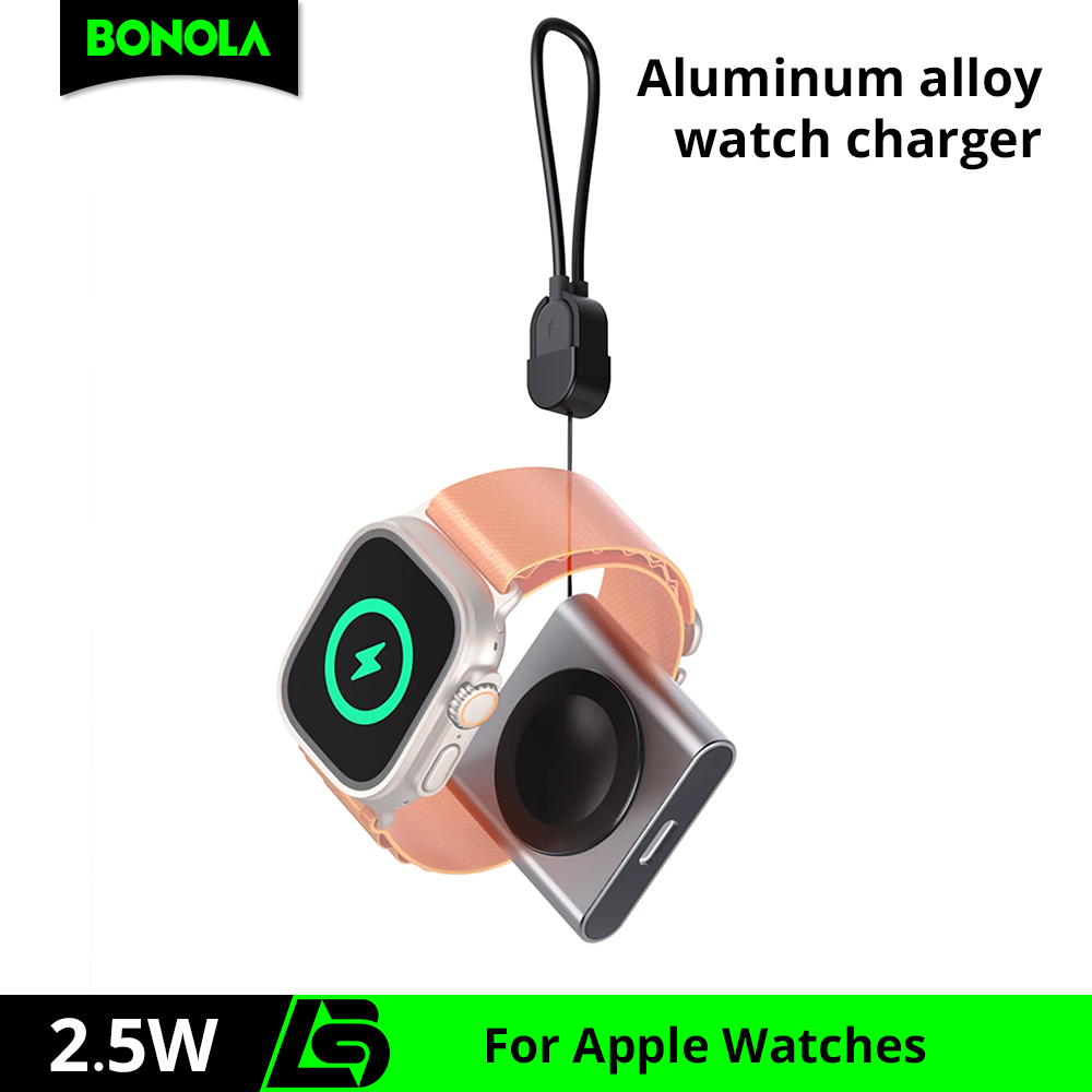 Wireless Charger Watch - Bonola 磁気時計ワイヤレス充電器 Apple Watch 11/Ultra/10/9/8/7/6 用高速充電ドック