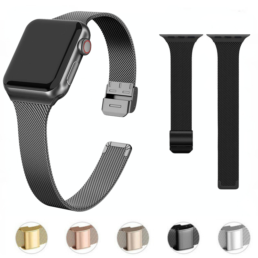 Milanaise Mesh Band - スリムメタルバンド Apple Watch 49 ミリメートル 44