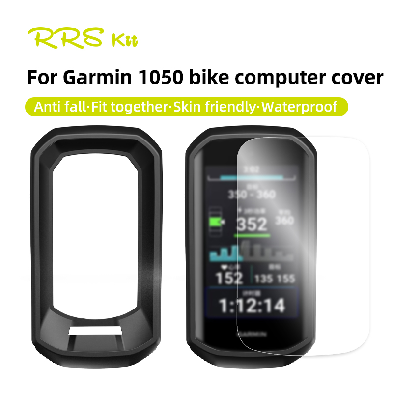 Screen Protector Film - ガーミン用ソフトエッジシリコン保護ケース,スクリーンプロテクター,サイクリングアクセサリー,バイクコンピューター,1050