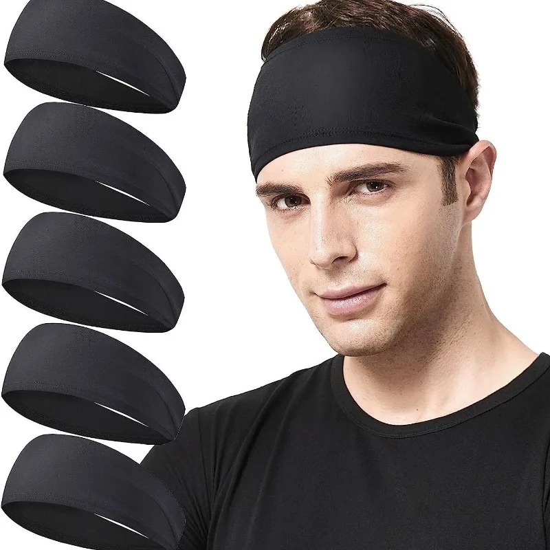 Milanaise Mesh Band - 5 個スポーツ弾性ヘッドバンドヨガ汗止めバンド男性女性用屋外ジムランニングヘアバンド