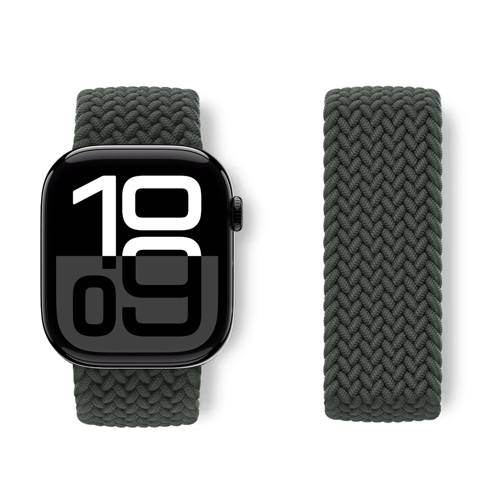 Solo Loop Strap - Apple Watch用の編みこみストラップ,バンド,ブレスレット,correa,iwatchシリーズ9,7,8,5,se,6,ultra,49mm, 42mm, 46mm, 44mm 45mm、41mm、40mm