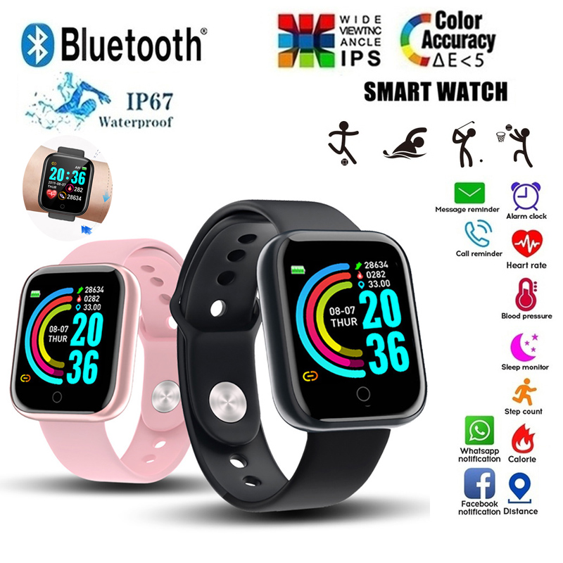D20スマートウォッチ防水フィットネストラッカー心拍数モニタ - Smartwatch Faces のレビューと価格