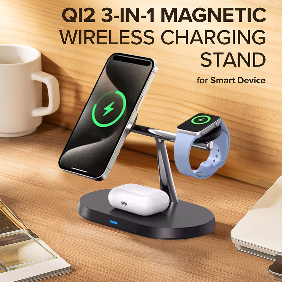 3 in 1 マグネット式ワイヤレス充電スタンド（MacSa - Watch Charger Cable のレビューと価格