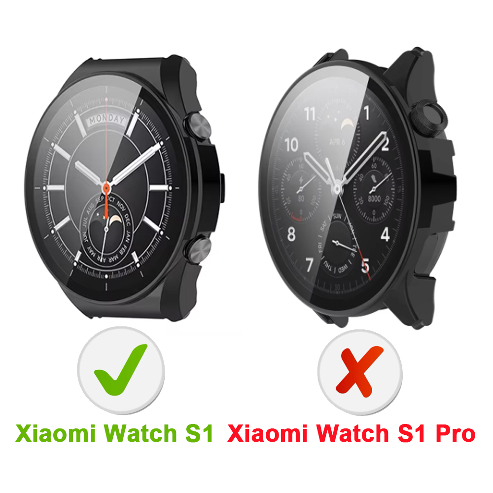 スクリーンガラスプロテクターケース Xiaomi Watch - Xiaomi Smartwatch Accessories のレビューと価格