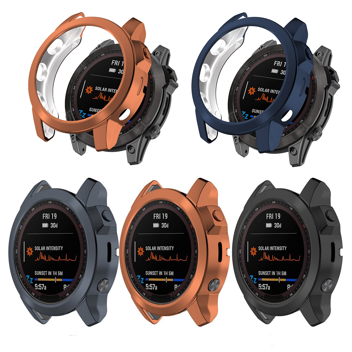 ガーミンフェニックスの保護ケース,7s 7x 6s,サファイ - Garmin Smartwatch Accessories のレビューと価格