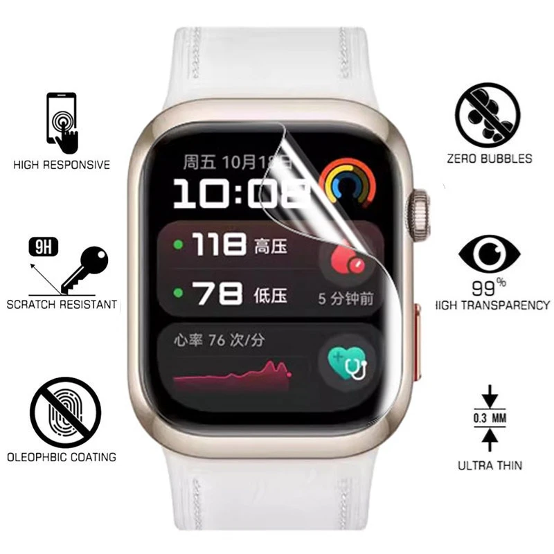 Huawei Watch用TPUヒドロゲルフィルム,透明なソ - Garmin Smartwatch Accessories のレビューと価格