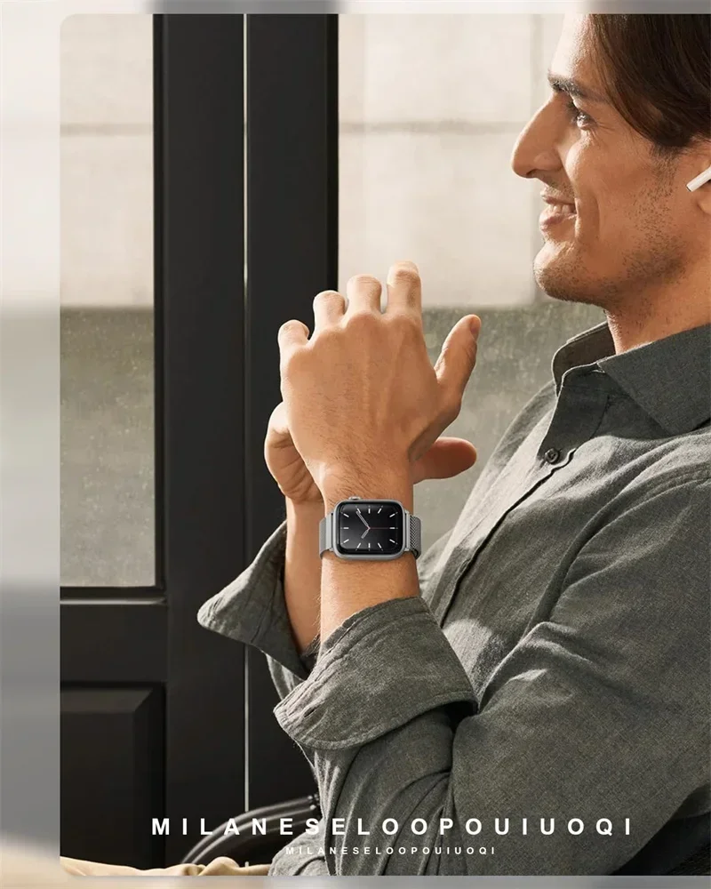Apple Watch用ミラネーゼバックル,ウルトラ2,金属 - Milanaise Mesh Band のレビューと価格