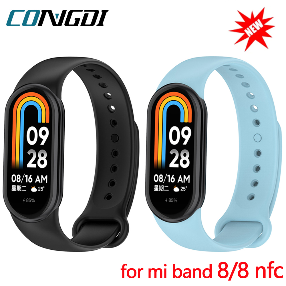 Xiaomi Mi Band 8用のスペアシリコンブレスレッ - Xiaomi Smartwatch Accessories のレビューと価格