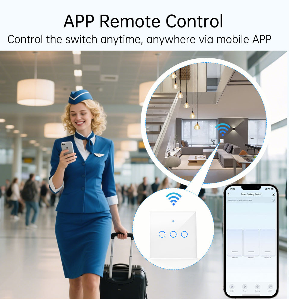 WiFi RF 433mhz タッチウォールライト スマート - Smart Accessories のレビューと価格