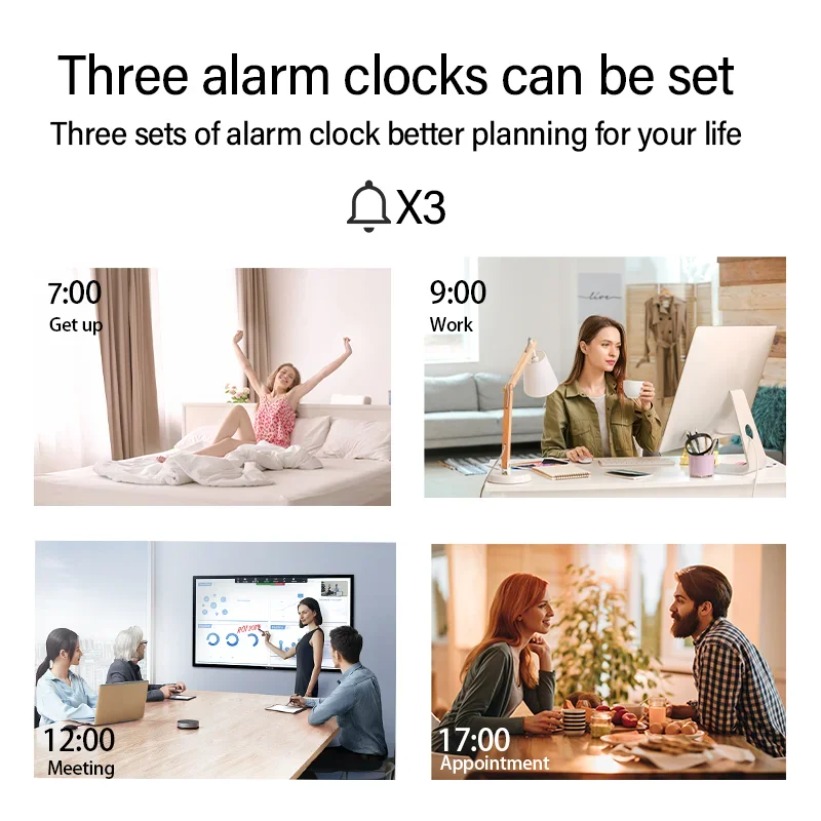 15 ワットワイヤレス充電器時間目覚まし時計 LED ナイト - Wireless Charger Watch のレビューと価格