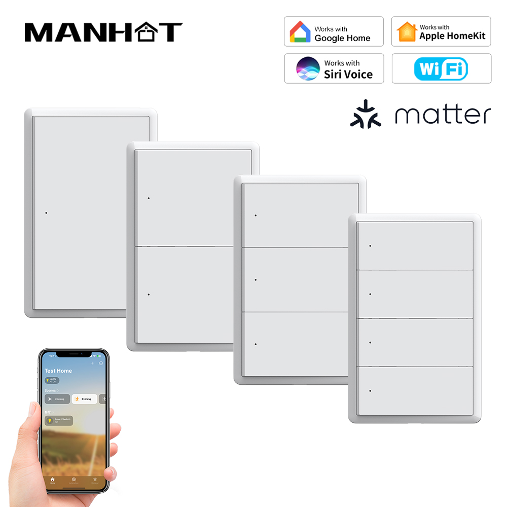 MANHOT ホームキット WiFi スマートスイッチ ニュ - Smart Accessories のレビューと価格