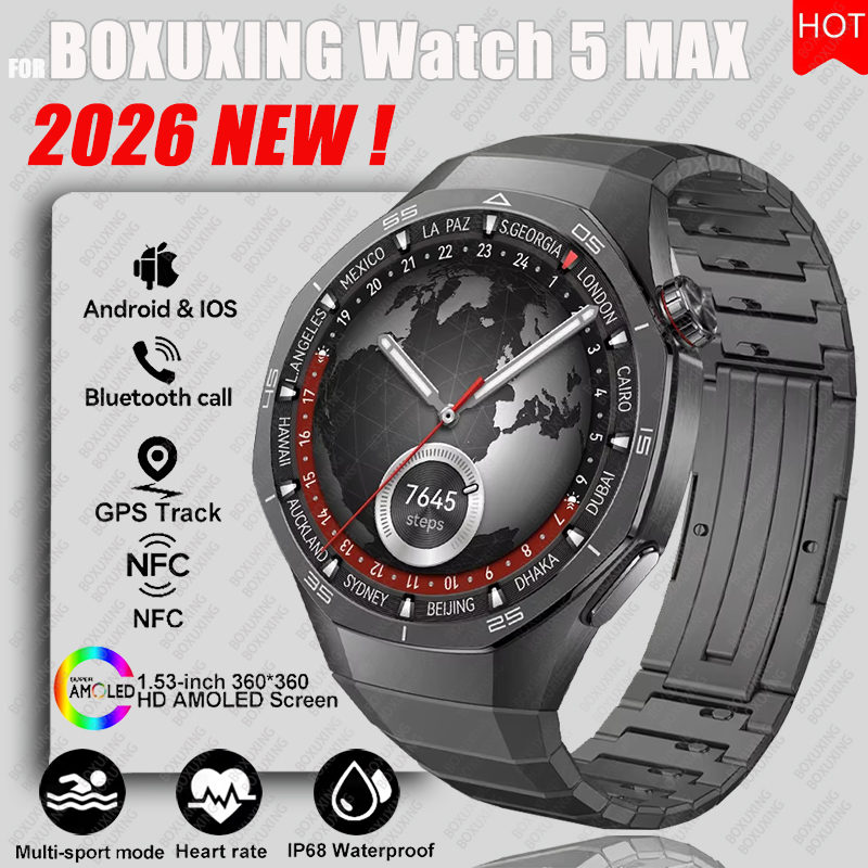 2026年新型BOXUXING Watch 5 MAXスマー - Smartwatch Faces のレビューと価格
