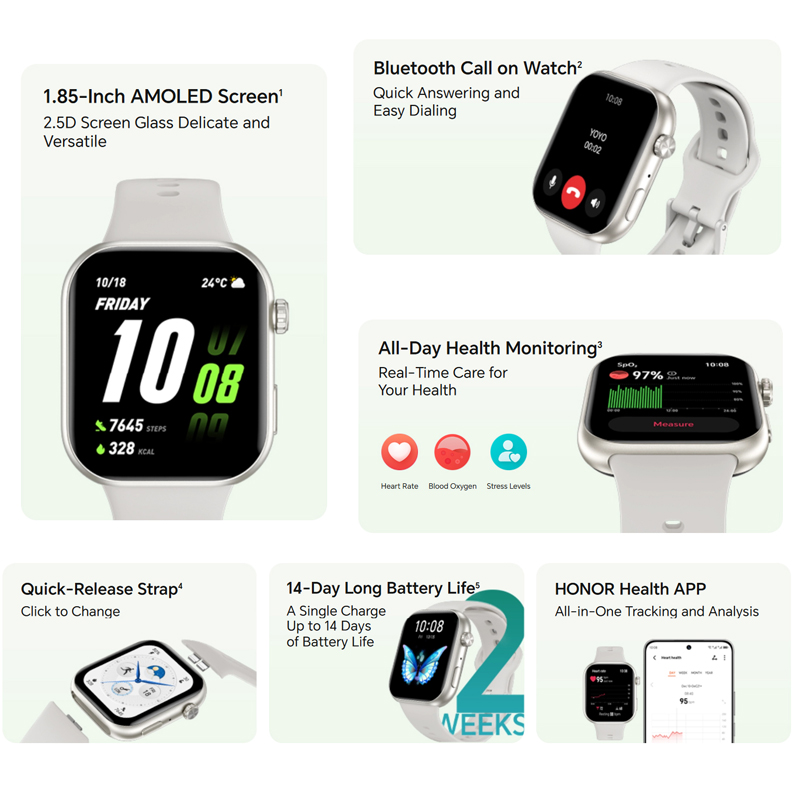 HONOR CHOICE Watch 2i グローバル版 1 - Smartwatch Faces のレビューと価格