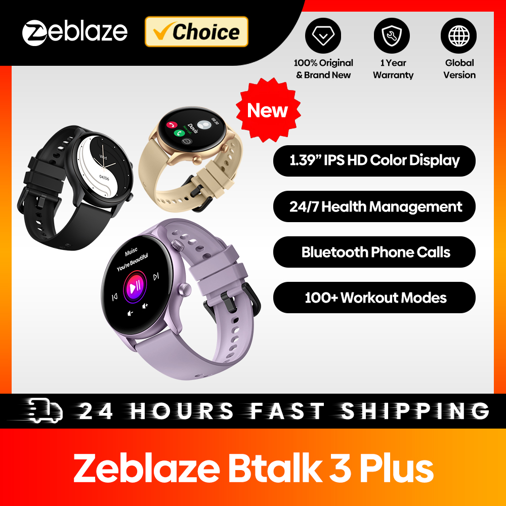 新しい Zeblaze Btalk 3 Plus 音声通話ス - Smartwatch Faces のレビューと価格