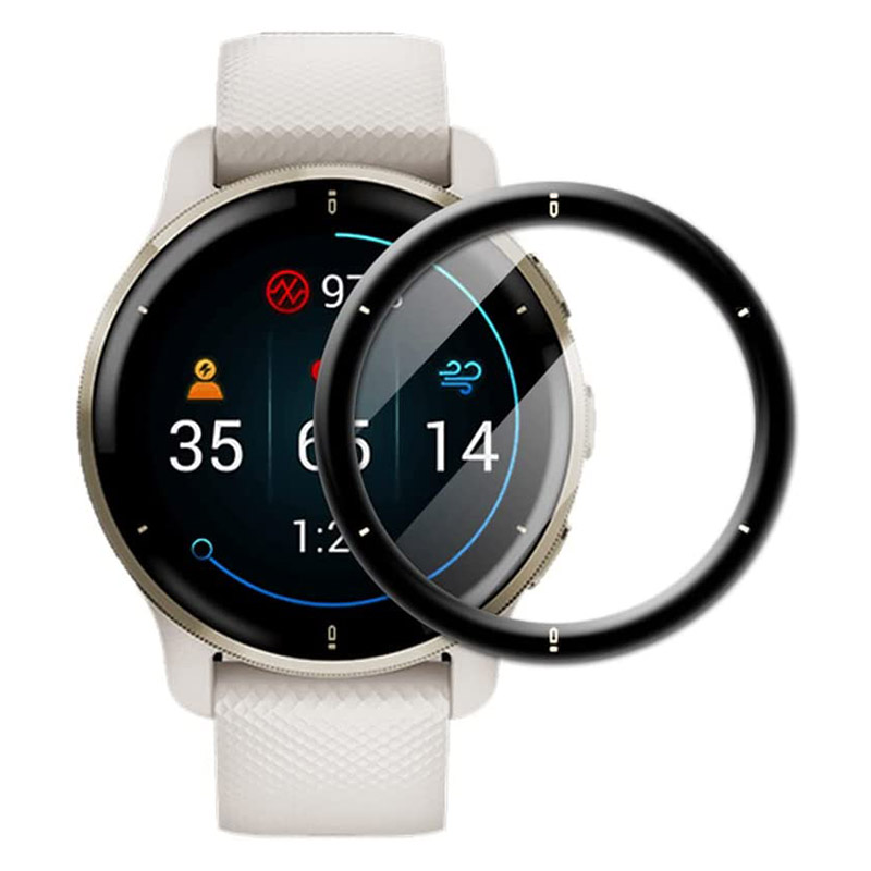 3D 湾曲エッジ保護フィルムガーミン Venu 2 プラスフ - Garmin Smartwatch Accessories のレビューと価格