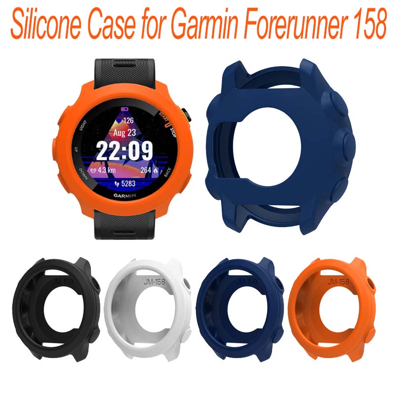新しいソフトシリコンケースカバーガーミンフォアランナー 55 - Garmin Smartwatch Accessories のレビューと価格
