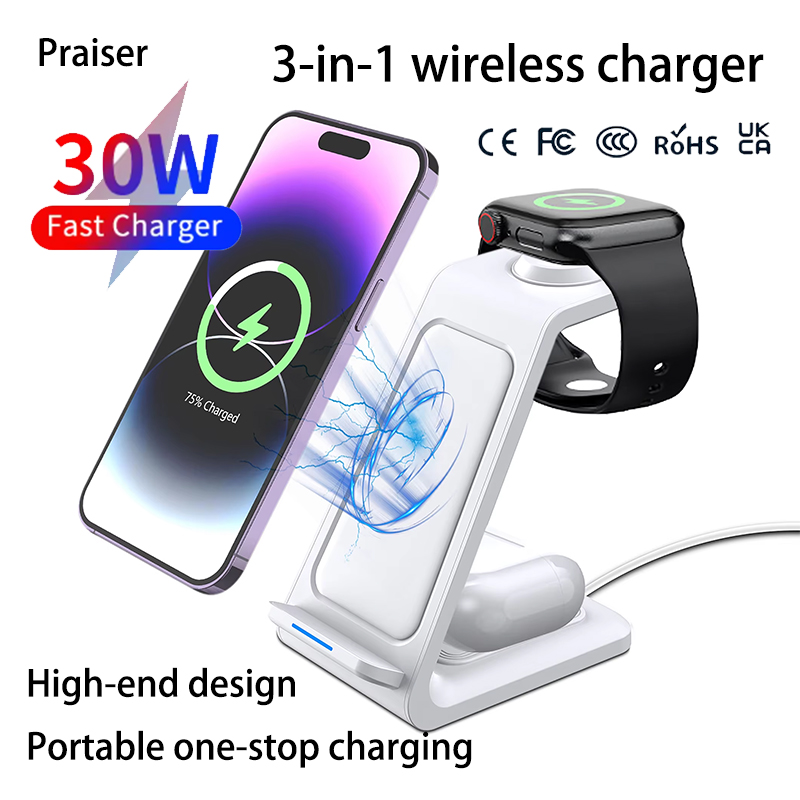 15W 3in1 ワイヤレス充電スタンド iPhone、Sa - Wireless Charger Watch のレビューと価格