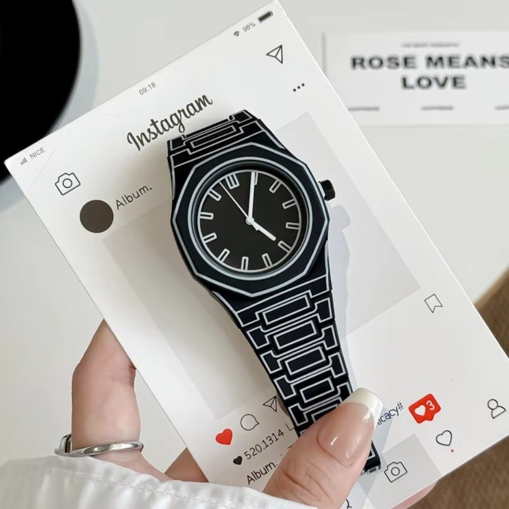 新しいシンプルなデザインのメンズとレディースのクォーツ時計シ - Smartwatch Touch のレビューと価格