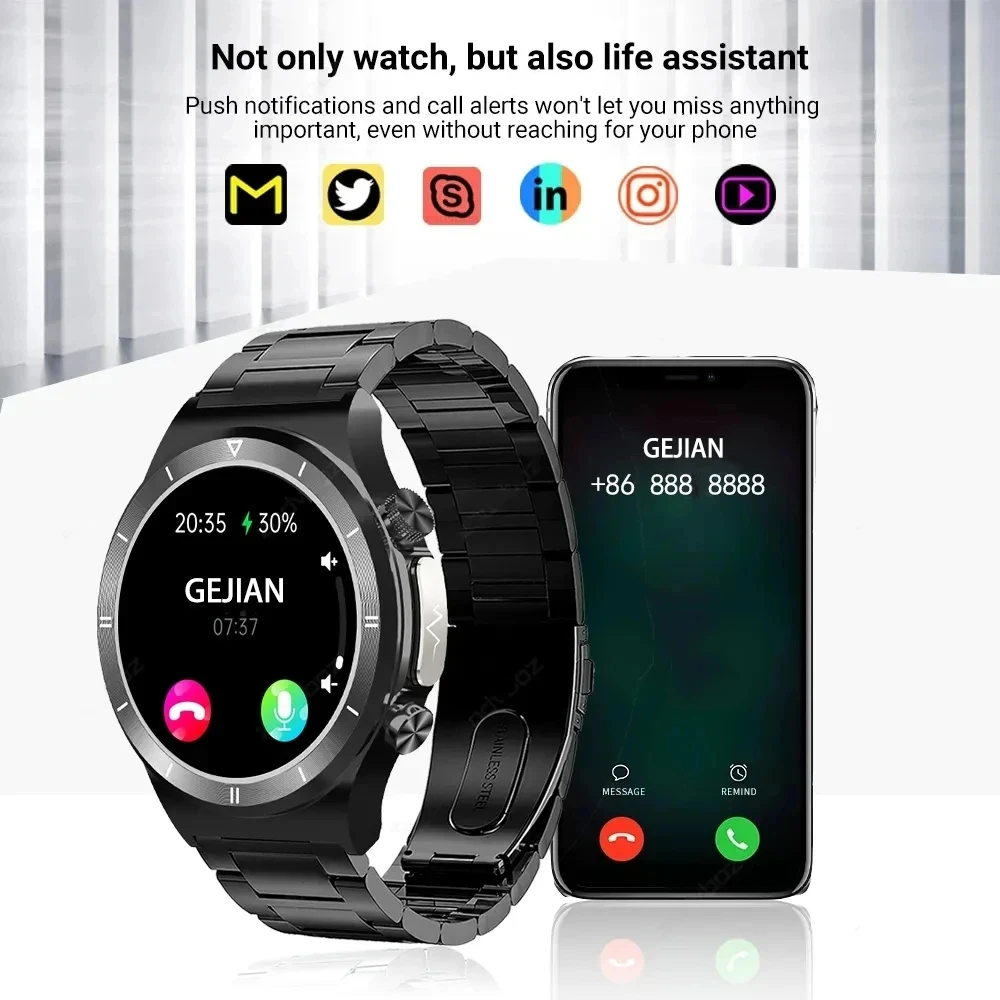 ECG GEJIAN 1.39 インチ HD スクリーンヘル - Smartwatch M Active のレビューと価格